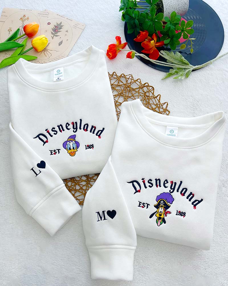 Halloween Horror Movie Disneyland Donald Duck Goofy Movie Hoodie Tshirt Embroidery Embroidered Sweatshirt For Fan