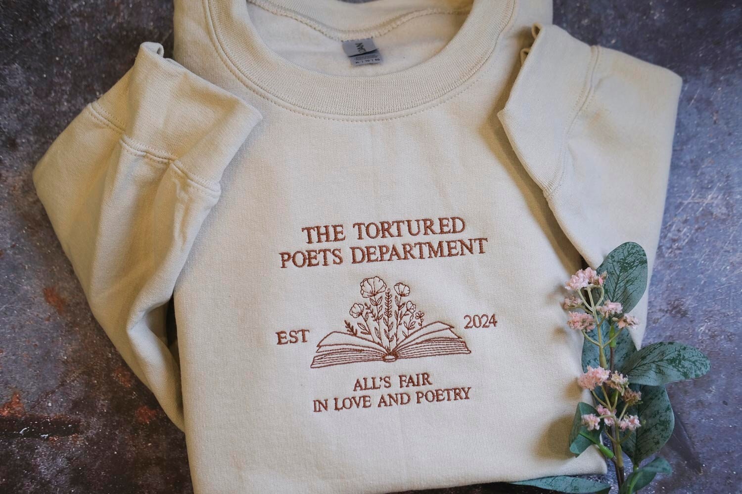 Love and Poetry The Tortured Poets Department TS Swiftie  Gift For Swiftie s New Album Ex Embroidered Sweatshirt Tshirt Hoodie For Fan